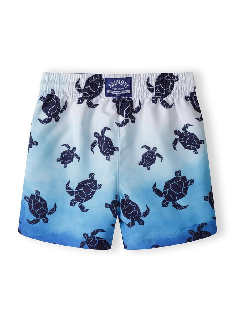 MINOTI Boys board shorts with drawstring light blue - Image 3