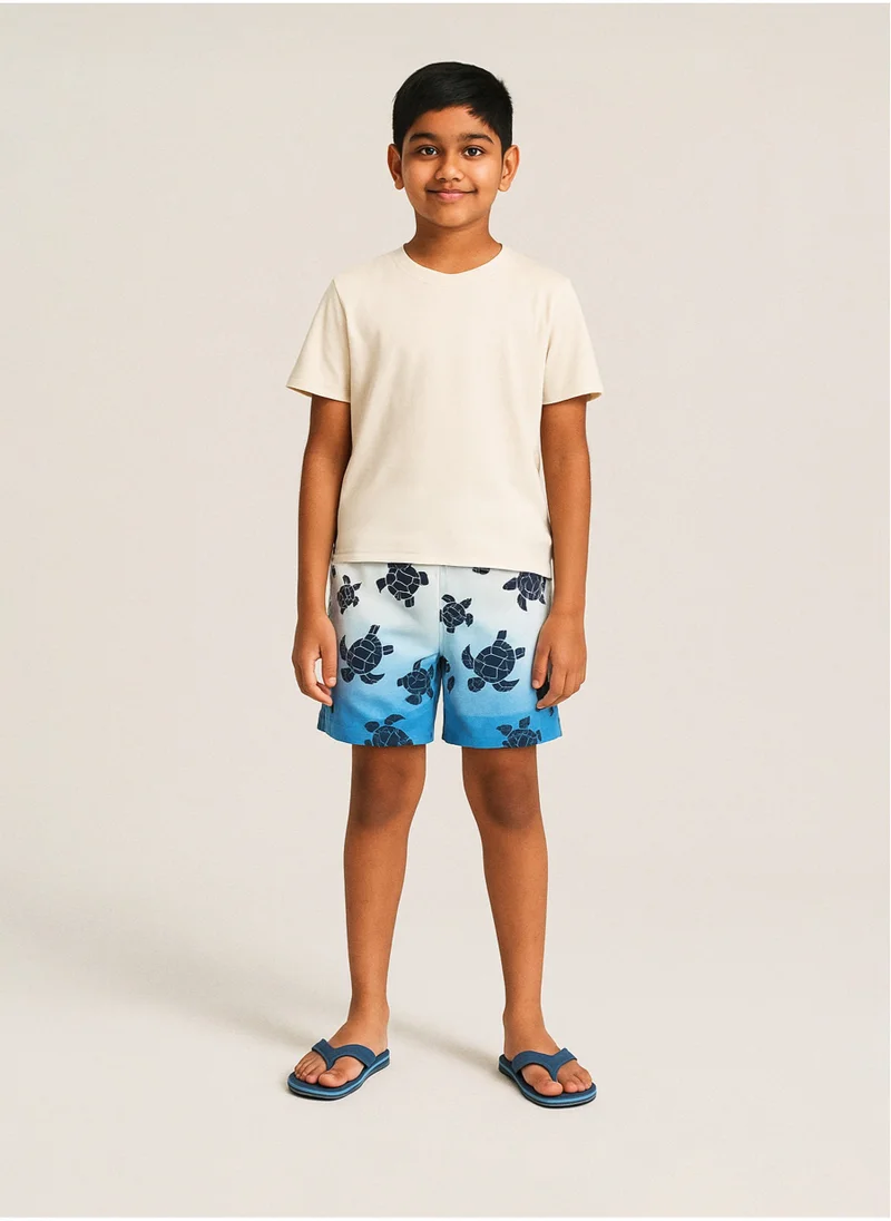 MINOTI Boys All-Over Print Board Swimming Shorts