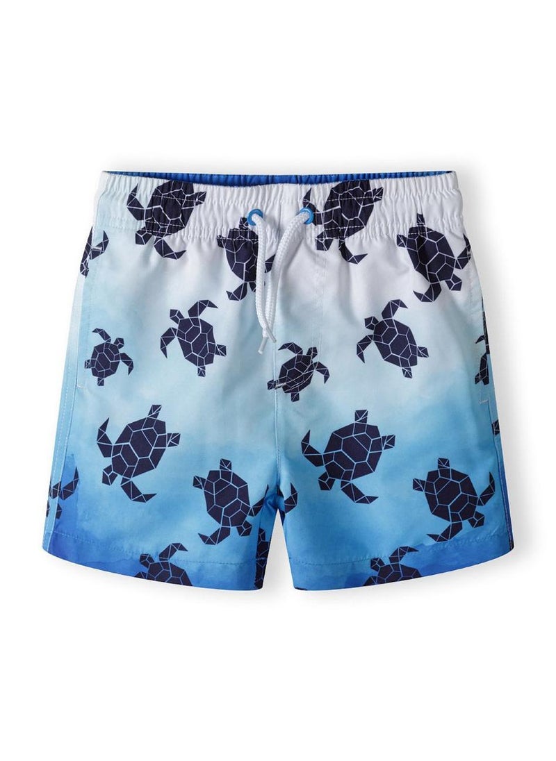 MINOTI Boys board shorts with drawstring light blue - Image 2