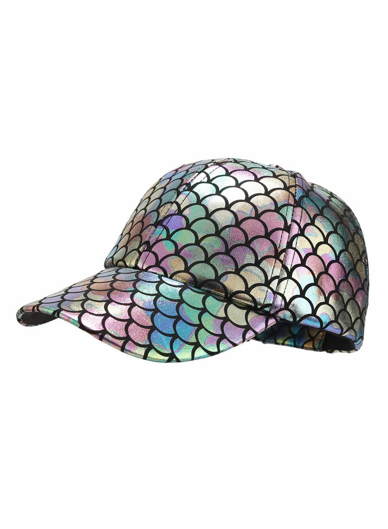 KASTWAVE Baseball Cap, Adjustable Fish Scales Sun Visor Hats - Image 1