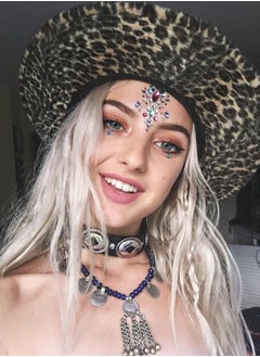 Divawoo 6 Sets Women Mermaid Face Gems Glitter,Rhinestone Rave Festival Face Jewels,Crystals Face Stickers, Eyes Face Body Temporary Tattoos (Day Dreamer)  - Image 1