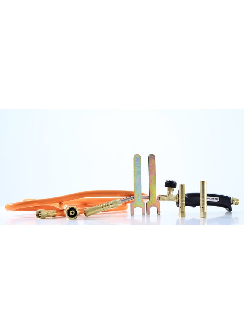 Worldfroce Worldforce 1250°-1800° Torch Set Brass Nozzle Jet Torch Professional  - Image 4