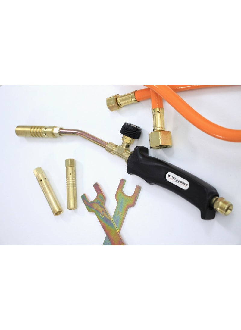 Worldfroce Worldforce 1250°-1800° Torch Set Brass Nozzle Jet Torch Professional  - Image 5