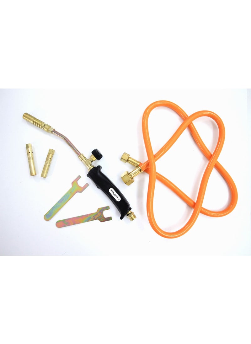 Worldfroce Worldforce 1250°-1800° Torch Set Brass Nozzle Jet Torch Professional  - Image 3