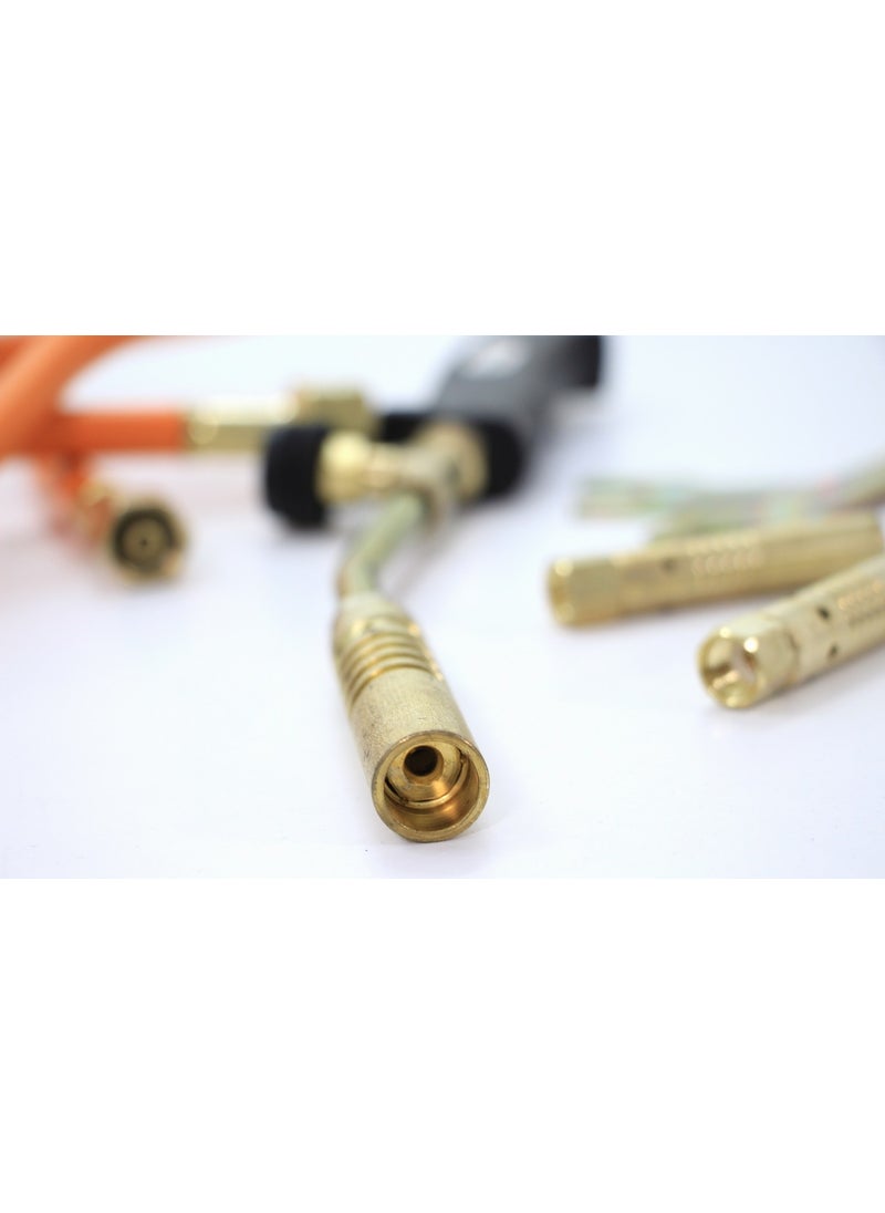 Worldfroce Worldforce 1250°-1800° Torch Set Brass Nozzle Jet Torch Professional  - Image 2