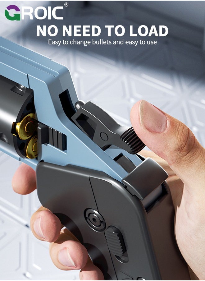 GROIC Folding Toy Pistol, Phone Model Handgun Toy, Soft Bullet Guns Toy Revolver Style, Semi-Automatic Repeating Gun, 5 Shells, 2 Types of Soft Bullets (36 Bullets), Folding Blaster Toy Cool Gifts  - Image 3
