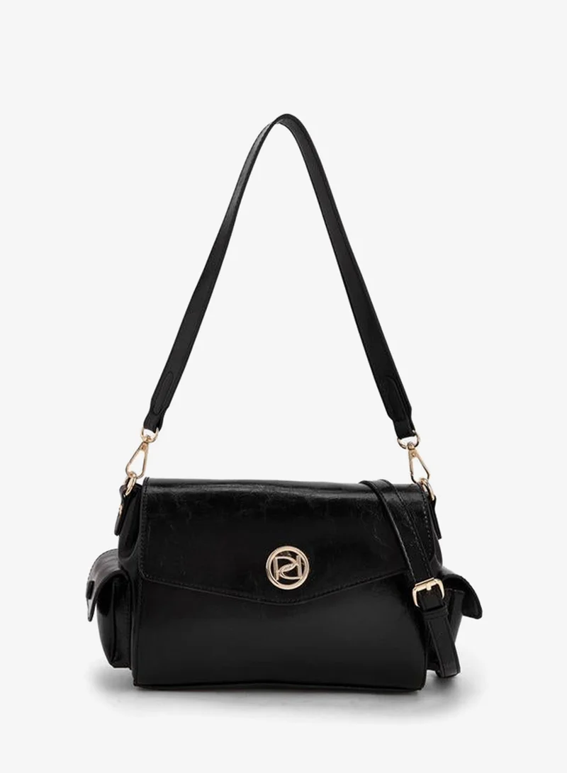 بابريكا Solid Shoulder Bag With Detachable Strap