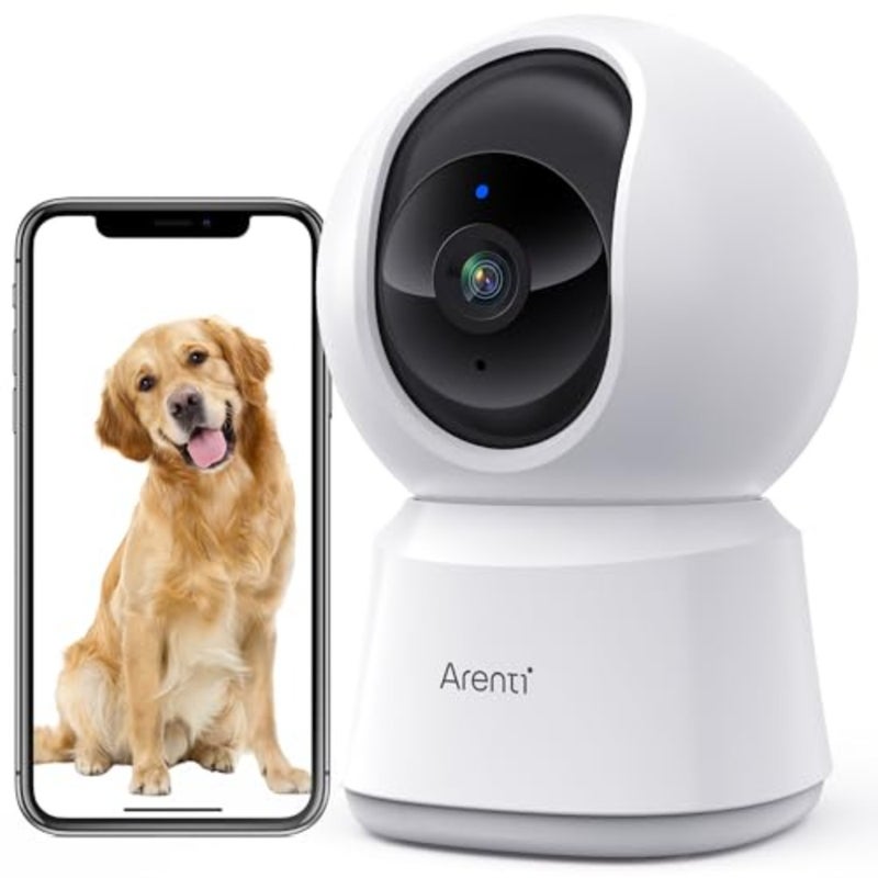 3K 5MP Pet Dog Cameras with App, 5Ghzand2.4G WiFi 6 Baby Monitor, Security Camera Indoor, Motion Tracking, Sound Detection, Night Vision, 360°View, Two-Way Audio, Works with Alexa P2F - Image 1