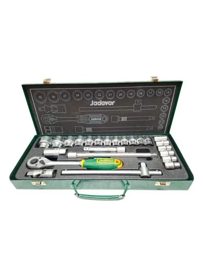 جاديفر  طقم لقم - طقم حبوب JADEVER JDST2L24 مقاس 1/2 بوصة – 24 قطعة متعددة المقاسات بجودة احترافية - Image 2
