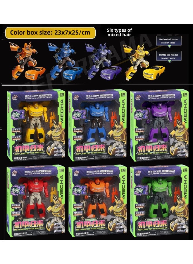 Children's Deformation Toy Robot Wasp Ares Dinosaur Boy Autobots Optimus Model School Institutional Gifts-Color:Mecha Return Transformed Chariot Large Single Pack - Image 1