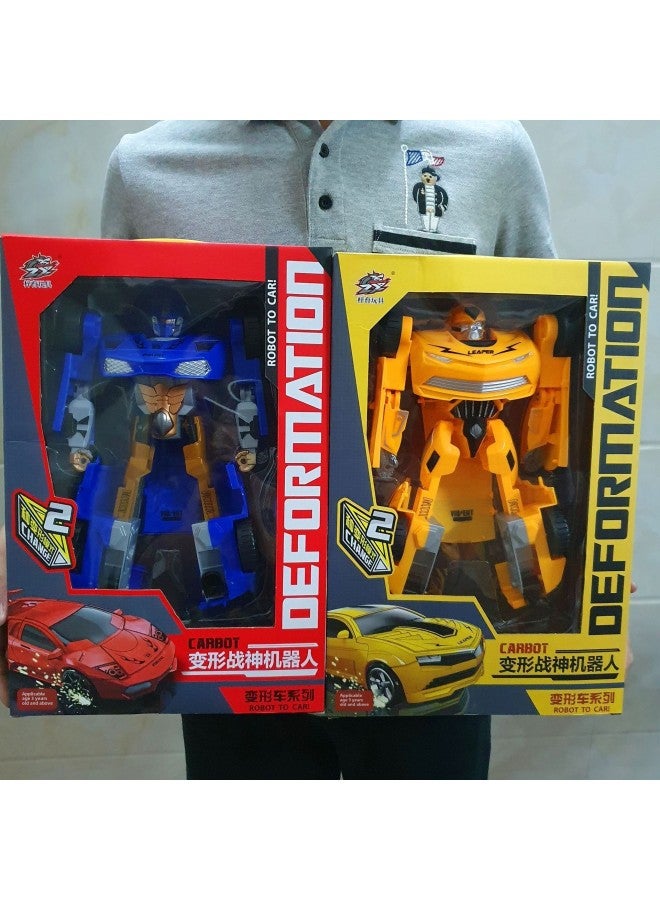 Children's Deformation Toy Robot Wasp Ares Dinosaur Boy Autobots Optimus Model School Institutional Gifts-Color:Mecha Return Transformed Chariot Large Single Pack - Image 3