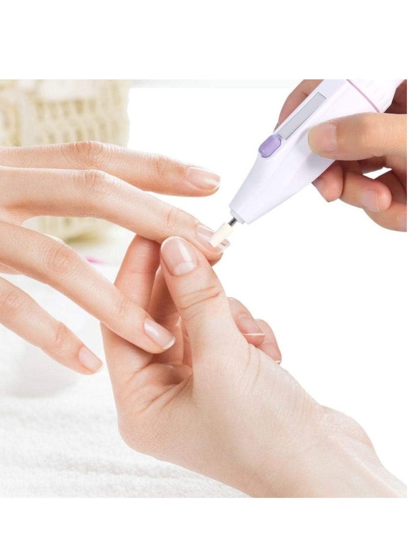 Generic - Professional Adjustable Nail File with 5 Different Heads for Complete Nail Care at Home - Perfect Solution for Manicure, Pedicure and Gel Polish with Portable Mini Design - Image 1