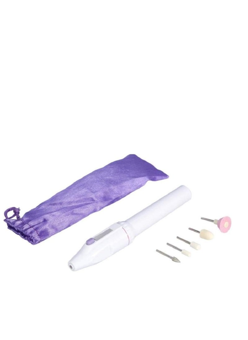 Generic - Professional Adjustable Nail File with 5 Different Heads for Complete Nail Care at Home - Perfect Solution for Manicure, Pedicure and Gel Polish with Portable Mini Design - Image 1