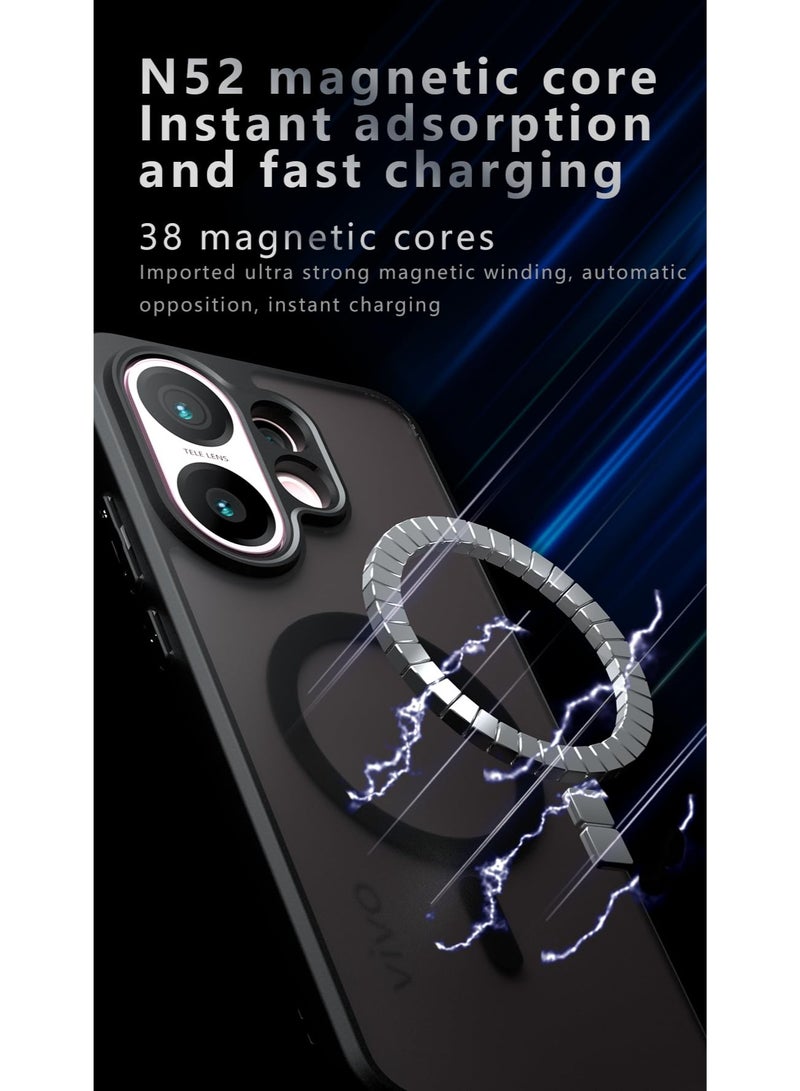 general Case Compatible with Vivo S30 5G ,Compatible with MagSafe,Magnetic Anti-Drop Shock [TPU+PC Backplane] 2 in 1 Cover  - Image 2
