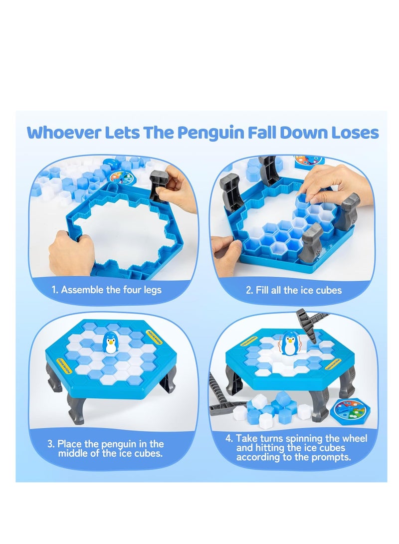 SS Kids Ice Breaker Rescue Penguin Puzzle Table Game, Ice Breaker to Free Penguin from Trap is a kids activity for family parties - Image 3