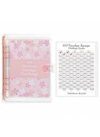 100 Envelope Savings Challenge, A5 Budget Planner with Challenger Tracker and Pre-numbered Pockets, Money Challenge Savings Book, Budget Binder Savings Book, Ring Binder A5 Pink - pzsku/Z8F39640301BB6C16163EZ/45/_/1737346675/d4f7d985-cb52-4c86-9572-7680fb5abff8