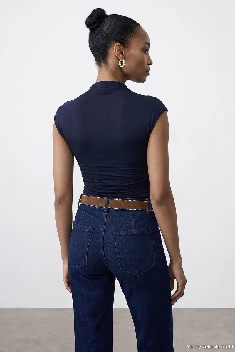 Dilvin Navy Blue DILVIN Women's Blouse for Women | Best Price UAE