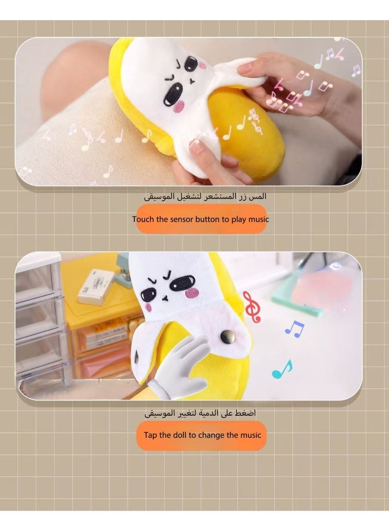 Sensor Rhythm Doll, Induction Rhythm Piano With 3 play modes, Parent-child Couple Interactive Plush banana toy，Human Body sensor beat music piano, A Soft and Unique Stuffed Toy for Kids and Adults - Image 5