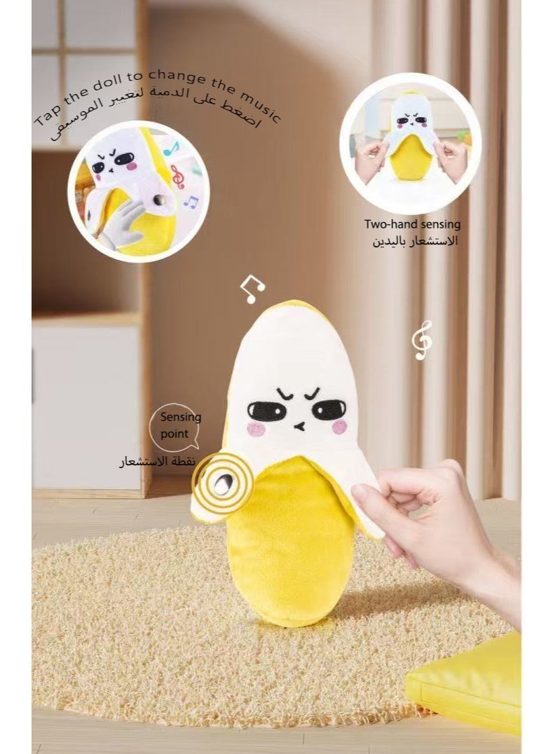 Sensor Rhythm Doll, Induction Rhythm Piano With 3 play modes, Parent-child Couple Interactive Plush banana toy，Human Body sensor beat music piano, A Soft and Unique Stuffed Toy for Kids and Adults - Image 4