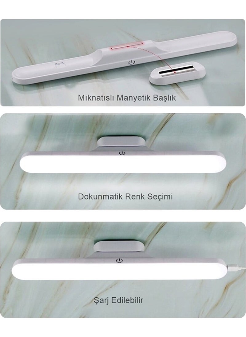CATA ضوء LED قابل لإعادة الشحن مع مغناطيس شاحن مايكرو USB مصباح LED لاسلكي 3 أضواء مختلفة سبيردجول LED جدارية  - Image 1