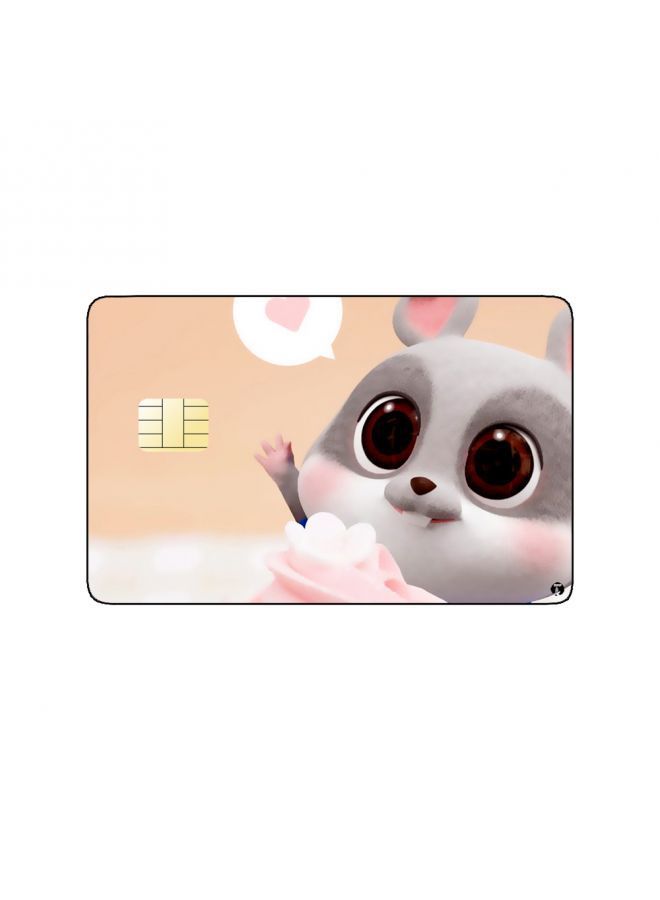 RKN PRINTED BANK CARD STICKER Cute Mouse Chibi - Image 2