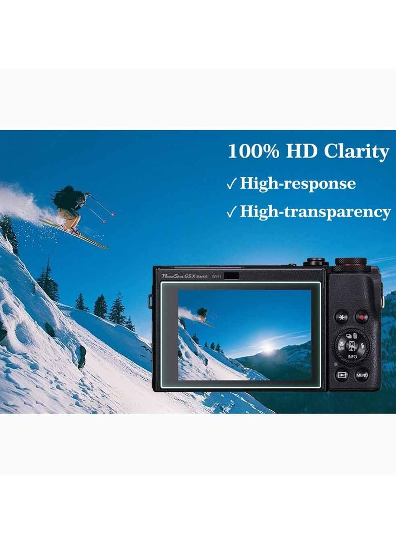 Generic Screen Protector for Canon G7X Mark III Digital Camera 9H Hardness G7XIII Tempered Glass Cover Anti-Scrach Anti-Fingerprint Anti-Bubble Anti-Water Anti-Dust (3Pack)  - Image 5