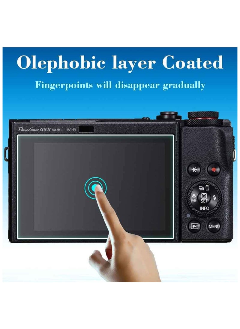 Generic Screen Protector for Canon G7X Mark III Digital Camera 9H Hardness G7XIII Tempered Glass Cover Anti-Scrach Anti-Fingerprint Anti-Bubble Anti-Water Anti-Dust (3Pack)  - Image 2