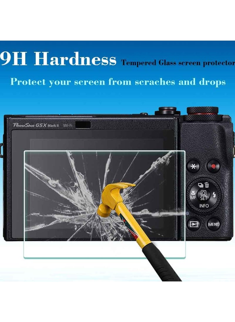 Generic Screen Protector for Canon G7X Mark III Digital Camera 9H Hardness G7XIII Tempered Glass Cover Anti-Scrach Anti-Fingerprint Anti-Bubble Anti-Water Anti-Dust (3Pack)  - Image 3