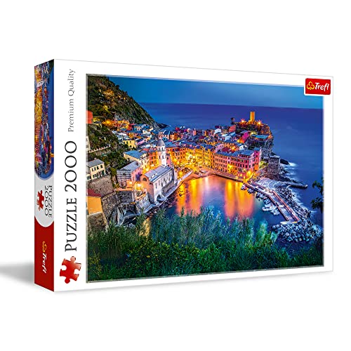 Trefl بازل تريفيل فيرنازا عند الغسق 2000 قطعة - أحمر 38x27 طباعة - بازل DIY - متعة إبداعية - بازل كلاسيكي للبالغين والأطفال من 15 عامًا فما فوق - Image 1