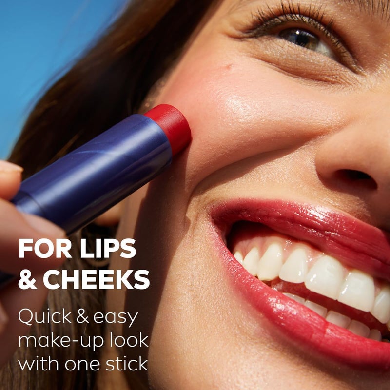 Lip Caring Beauty Red Color Lip and Cheek Balm SPF 30 Moisturising Tint with Sun Protection, 4.8g - Image 3