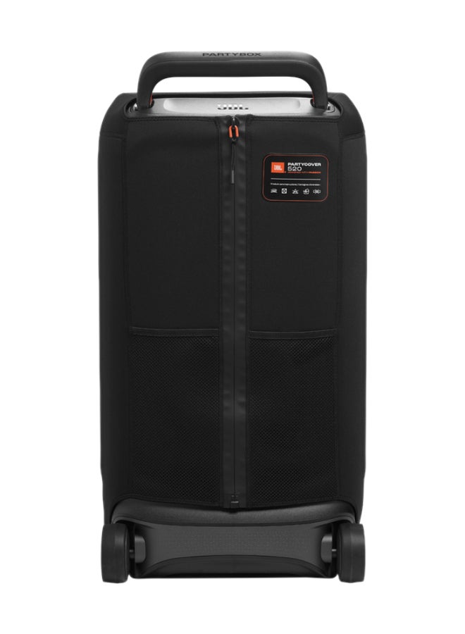 JBL PartyBox 520 Speaker + Premium Cover – 400 W Party Speaker with Lightshow, 15 Hrs Battery, IPX4 + Custom Fit Waterproof Cover JBLPARTYBOX520EU+JBLPBCOV520 black