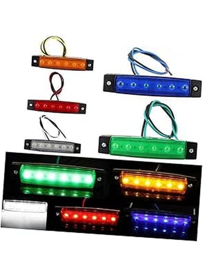 2Pcs Red LED Truck Trailer Lights Side Signal Indicators Easy Install Safe - Image 1