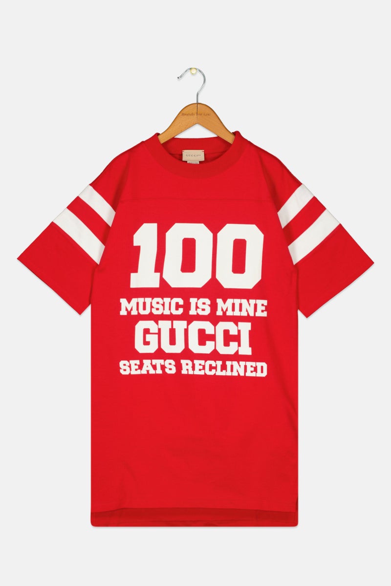 GUCCI تي شيرت قصير الأكمام للأطفال الأولاد مع ياقة مضلعة بشعار العلامة التجارية، متعدد الألوان - Image 1