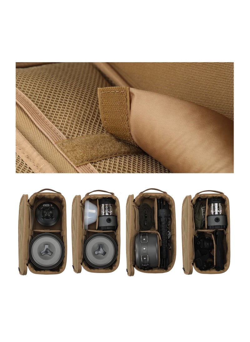Excefore Molle Pouches, Tactical Camping Storage Bag, Camping Storage Bag with Handles, Portable High Capacity Tactical Pouch for Camping Hiking Travel  Camping, Trunk Organizer  - Image 5
