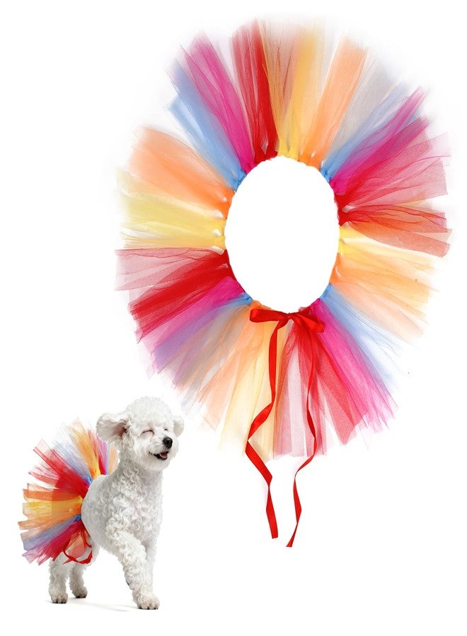 Yookat Dog Tutu Skirt Dog Tutu Dress Pet Skirt for Puppy Halloween Birthday Party Photo Prop (Multicolor) - Image 1