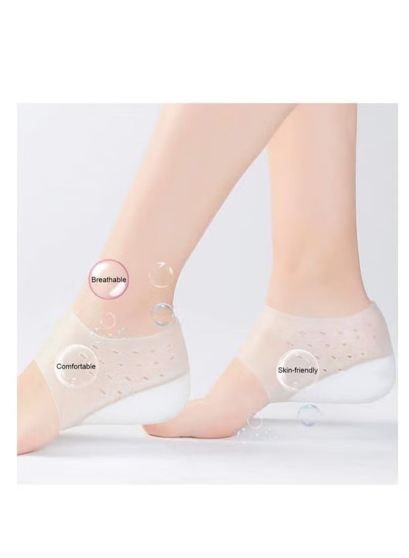 Generic 2 Pcs 3 cm Invisible Height Increase Insole,  Wearable Cushion Inserts Shoe Soft Heel Lift Insole Leg Lengthen for Men and Women  - Image 4