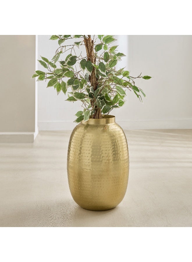 Home Box Avya Metal Hammered Floor Planter - 33x33x45 cm  - Image 1