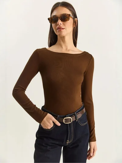 Bianco Lucci LUCCI Fitted Basic Top