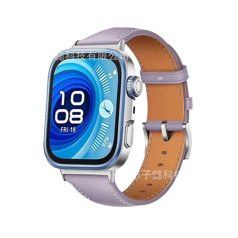 Leather Smartwatch Band for daily smartwatch wear and replacement strap On The Go Use Work Use Family Use Everyday Use Home Use Travel Use - Image 3