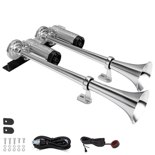 AOLIHAN Air Horn for Truck with Bracket Train Horn kit with Compressors Super Loud Train Horn for Any 12V Vehicles 12V 178dB - Image 1