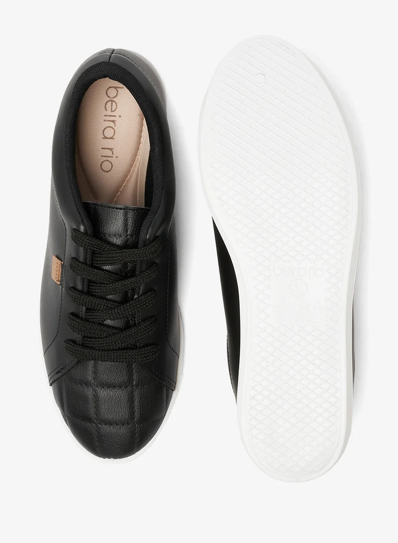 بيرا ريو حذاء رياضي كلاسيكي أسود منخفض الأعلى للأولاد