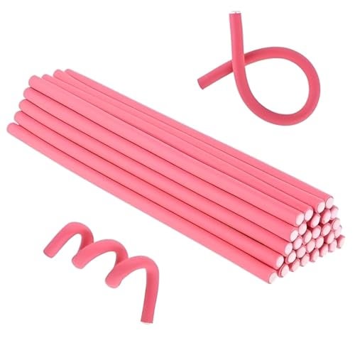 MeeTo Hair Curling Heatless Flexible Rods, Magic Foam Rollers, Non Heat Flexi Twist Curling Rods For Long, Short, Medium Hair, Hair Curler Rolls (Multicolor, 10) - Image 1