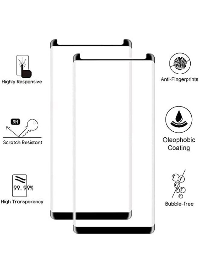 SHOPI - Galaxy Note 8 Screen Protector full coverage,UV Liquid Tempered Glass[Sensitive Touch][Scratch Repair] for Samsung Note8 (Without Hole) - Image 1