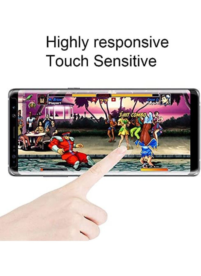SHOPI - Galaxy Note 8 Screen Protector full coverage,UV Liquid Tempered Glass[Sensitive Touch][Scratch Repair] for Samsung Note8 (Without Hole) - Image 1