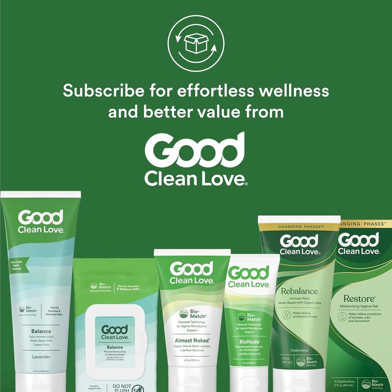 Good Clean Love غسول جيد نظيف للحب - صابون مهبلي مرطب متوازن الحموضة للنساء بمكونات طبيعية، برائحة اللافندر، 8 أونصات (عبوة 2) - Image 5