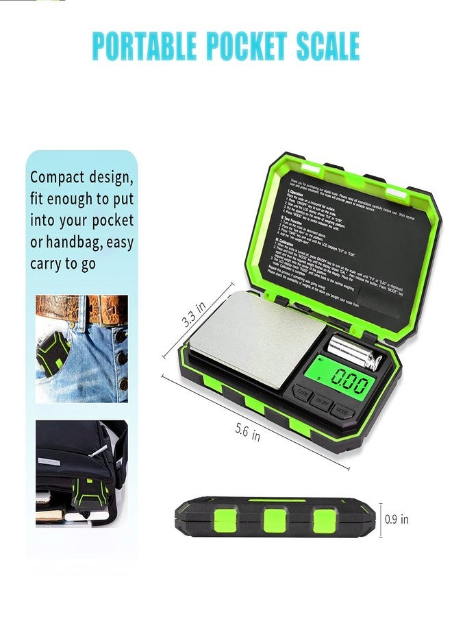 Fuzion Digital Pocket Scale, 200g x 0.01g Gram Scale, Mini Scale 6 Units Jewelry Scale with LCD Display, Tare Function, 50g Cal Weight - Image 5