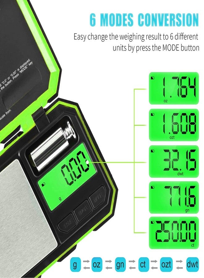Fuzion Digital Pocket Scale, 200g x 0.01g Gram Scale, Mini Scale 6 Units Jewelry Scale with LCD Display, Tare Function, 50g Cal Weight - Image 4
