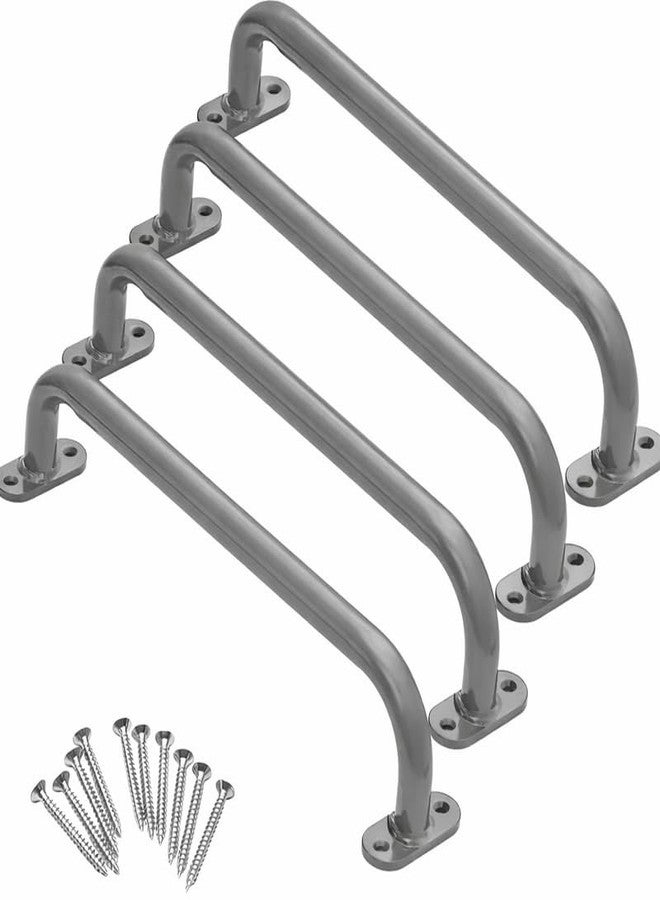 REZNOR 19 inch Long Metal Playground Safety Handle Monkey Bars for Kids Backyard, Playset Handle Accessories for Playhouse, Jungle Gym for Indoor Outdoor Playground-Grey, Pack of 4 - Image 1