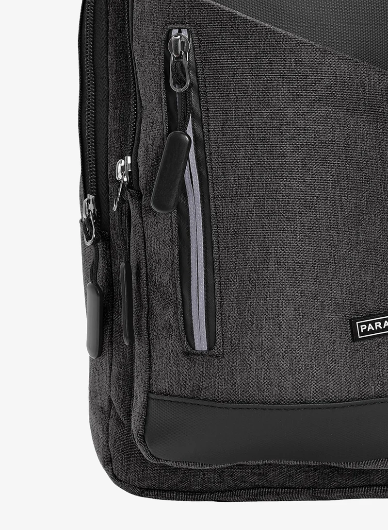 PARAJOHN Para John Men’s Crossbody Sling Bag Casual Shoulder Chest Bag with Front Zipper Pocket