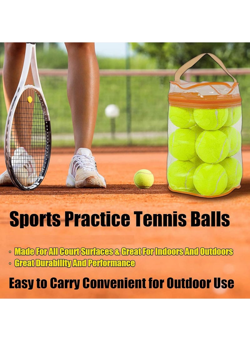 Generic Tennis Balls, 6 Pack Training Tennis Balls,High Elasticity Practice Tennis for Beginner, Exercise Playing Balls for Pet Dog - Image 2